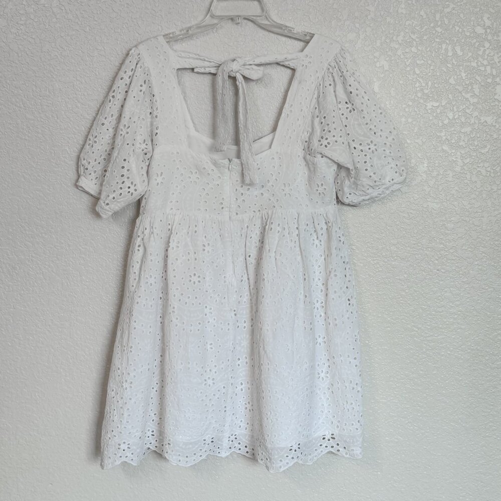 Chelsea & Violet Eyelet Babydoll Dress Boho Cottagegcore Fairycore Soft Girl XL - Picture 4 of 12